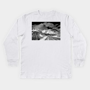 Icefields Parkway Rocky Mountains Canada Kids Long Sleeve T-Shirt